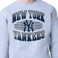thumbnail image 3 of Men's Starter Heather Gray New York Yankees Team Grit Graphic Fleece Pullover Sweatshirt, 3 of 3
