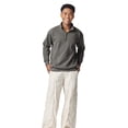 thumbnail image 3 of Y.F.H sunbest Comfort Colors Men's 1/4 Zip Collar Sweatshirts, Long Sleeve Pullover Tops, Style 1580, 3 of 5