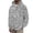 Dark Gray, variant on Retro Denim‑Style Leopard Half‑Zip Hooded Sweatshirt for Men, All‑Over‑Print Casual Street‑Focus Pullover Hoodie with Kangaroo Pocket