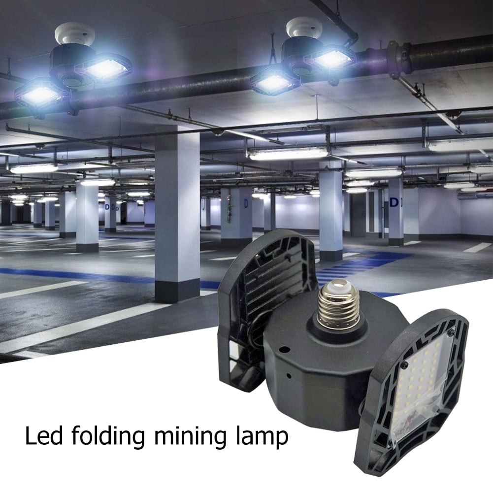 IP44 E27 LED Folding Garage Light AC85-265V High Bay Lamp Industrial Lighting 