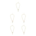 thumbnail image 1 of Collar de cadena exquisito ajustable universal Qarigey colgantes decoraciones collares en capas para mujer Oro 5piezas, 1 of 4