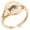 Rose Gold, variant on Stainless Steel Celtic Bull Rune Minimalist Oval Top Polished Statement Signet Ring
