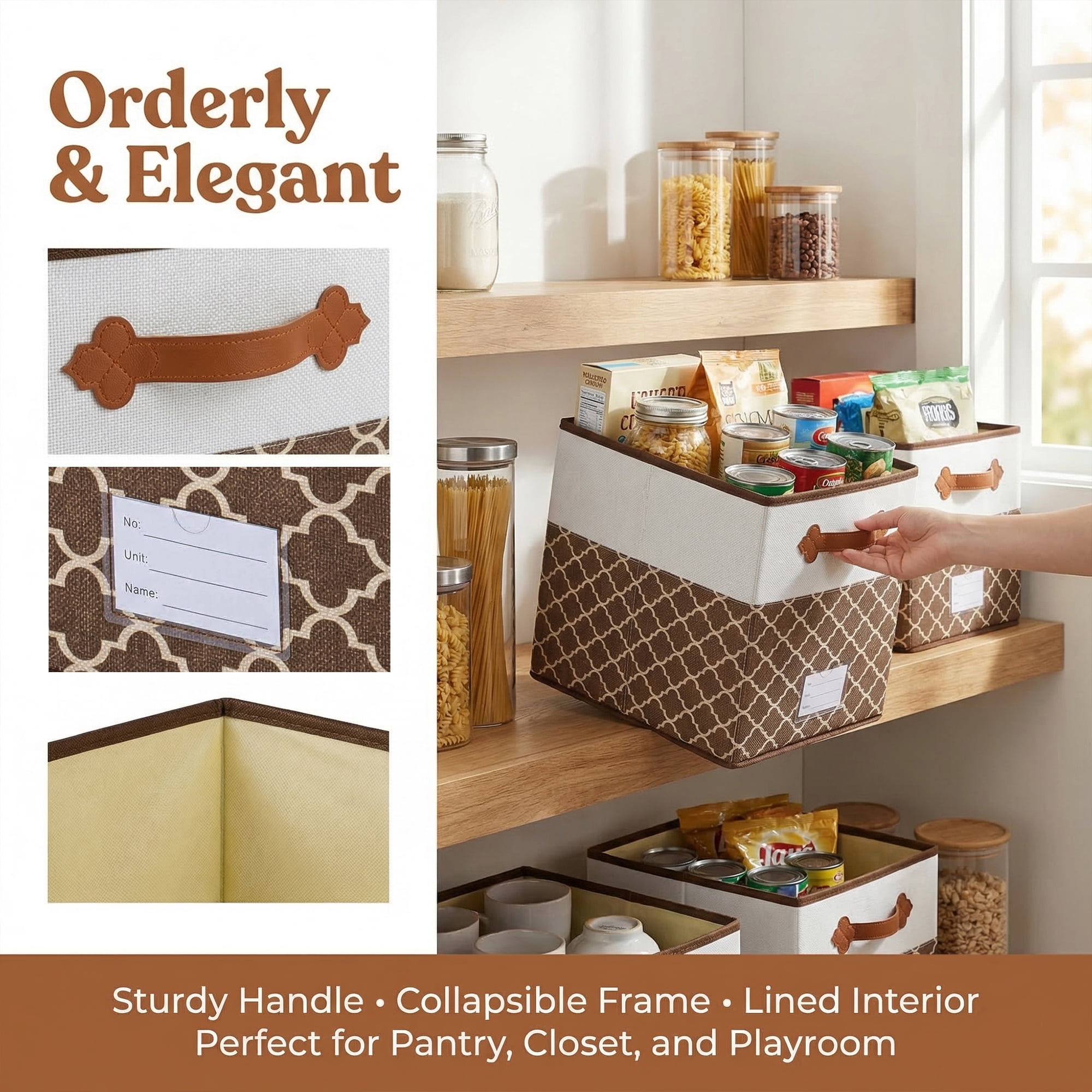 Unique Bargains Cube Collapsible Storage Basket for Organizing Clothes Books Coffee