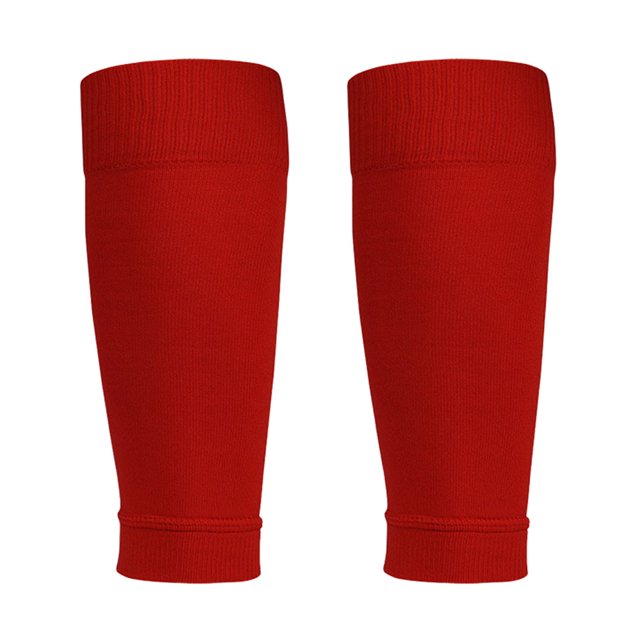 1 par de almohadillas para calcetines transpirables para deportes de fútbol, espinilleras (adultos rojos) Likrtyny Deportes al aire libre Salida diaria Juego de fiesta