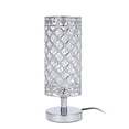 thumbnail image 2 of Tomshine Crystal Silver Lámpara de mesita de noche Lámpara de escritorio Decorativa con certificación UL, 2 of 7