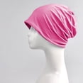 thumbnail image 4 of Gorro Suave Gorro Bufanda Para El Cuello Cáncer Pérdida De Cabello Gorro Para Dormir Rosa Sunnimix Gorro de dormir, 4 of 7