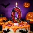 thumbnail image 4 of VAIFTILNO Halloween Themed Birthday Candles, Number Candles 0-9, Numeral Cake Topper with Spider & Web Decor for Halloween Cake Decor (More Styles), 4 of 7