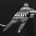 thumbnail image 3 of CafePress - Hockey Languages Typography Pajamas - Women's Short Sleeve Print T-Shirt and Pants Dark Cotton Pajama Set, 3 of 7