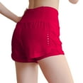 thumbnail image 3 of Taqqpue High Waisted Athletic Running Shorts for Women Solid Color Quick Dry Mesh Liner Gym Workout Shorts Elastic Waist Shorts with Pockets, 3 of 8