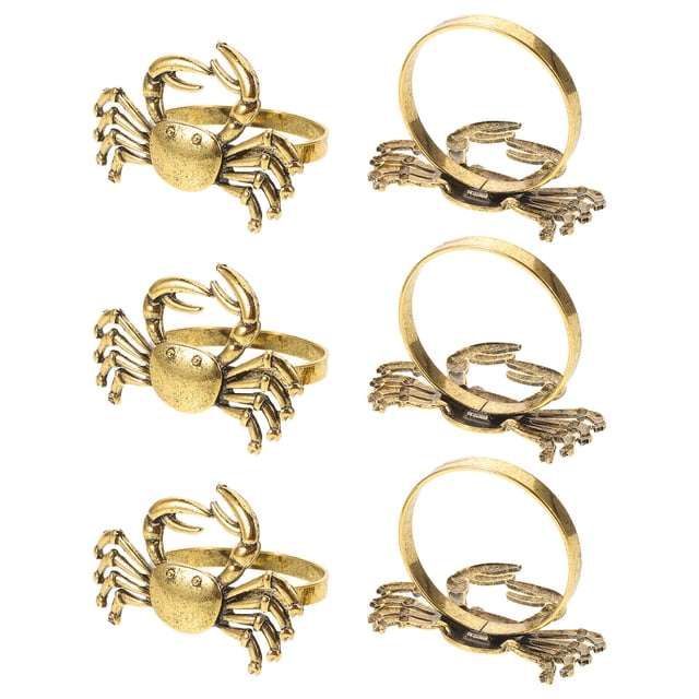 unbranded 6Ud De Servilleta Dorados Con De Cangrejo Para Y Banquetes