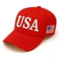 thumbnail image 2 of 250th Anniversary USA Hat, United States 250th Anniversary Baseball Cap, 1776-2026 Patriotic Printed Hat, US 250th Anniversary Cap for Independence Day, Adjustable One Size, Red, 2 of 8