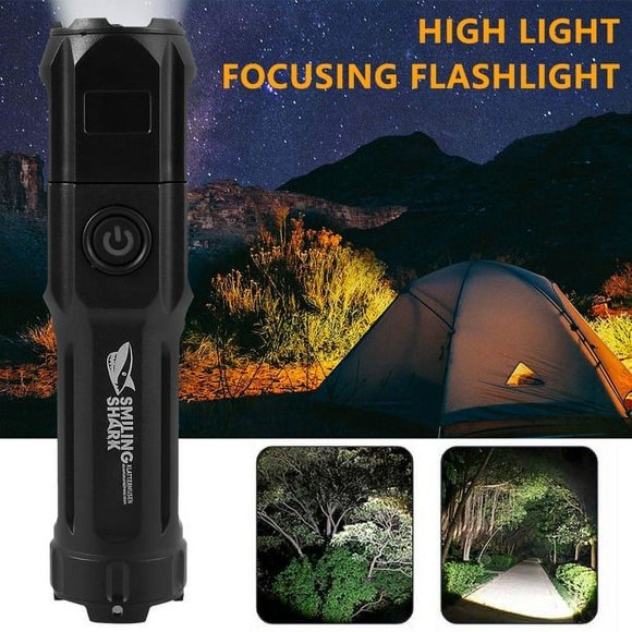 AMERTEER Rechargeable 1000000 Lumens Xhp70 Most Powerful LED Flashlight USB Zoom Torch
