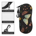thumbnail image 5 of ZICANCN Sunglasses Soft Case, Moths Leaves Seamless Floral Neoprene Zipper Eyeglass Case for Men Women, 5 of 9