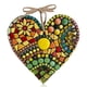 thumbnail image 1 of Resina en forma de corazón Escultura Cuarto de baño Decoración de la pared rústica Arte de la boda Decoración de artesanía Jardín Yard Patios Destacados para el hogar Regalos seitruly  HA028549-00B, 1 of 7