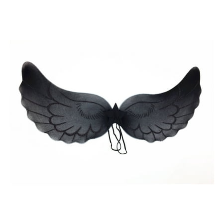 Mozlly Mozlly Dark Angel Wings For Adults w/ Garterized Strap 10.5