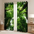 thumbnail image 2 of Feelyou 3D Green Tree Curtains Pack of 2 (42x84 Each) for Teen, Leaf Plant Botanical Curtains Blackout, Nature Scenery Bedroom Curtains, Curtains and Drapes Room Decor, 2 of 6
