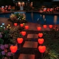 thumbnail image 4 of TIELUTT Lot de 4 Piquets Lumineux Solaires Rouges en Forme de Cœur pour la Saint-Valentin Lampe de Lecture à Pince Lampe de Lecture pour Lit pour Chambre Table de Nuit Lampe sur Pied Industrielle avec Étagères Lampe de Lecture à Pince Livre Jardin Solaire L, 4 of 7