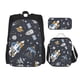 thumbnail image 1 of Disketp Space Cars Mochila Estampada de Gran Capacidad con Lonchera y Estuche, Set de 3 Piezas para Estudiantes, 1 of 7