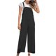 thumbnail image 2 of Pantalones de mujer Casual Retro Sólido Bolsillo Botones Overoles Pantalones de pierna ancha Pompotops qyievc433, 2 of 7