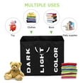 thumbnail image 5 of Collapsable 3-section Laundry Bag Foldable Laundry Hamper Durable Oxford Fabric Laundry Basket Clothes Sorter Portable Multifunction Storage Bag with Alloy Handle, 5 of 6