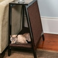 thumbnail image 2 of The Refined Feline A-Frame Cat Bed, Espresso, 2 of 7