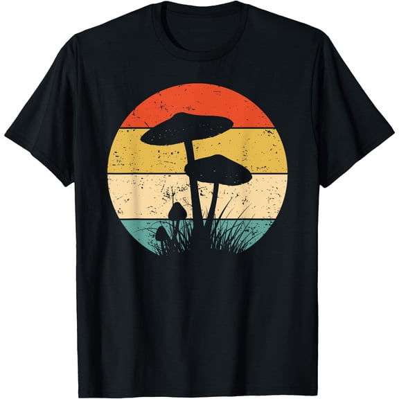 Vintage Mushroom Retro Mushroom Mycology Unisex T-Shirt for Men Women Kids Toddler