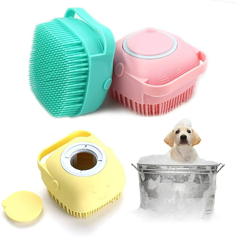 Buy Wholesale China Dog Bath Brush Pet Massage Brush Shampoo Dispenser Soft  Silicone Brush Rubber Bristle & Dog Bath Brush at USD 0.52