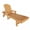 Teak, variant on Laguna Adirondack Poly Reclining Chaise Lounge With Arms & Wheels, Red