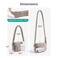 thumbnail image 2 of Bandolera BAGSMART Bolso de hombro acolchado marrón-pequeño, 2 of 7