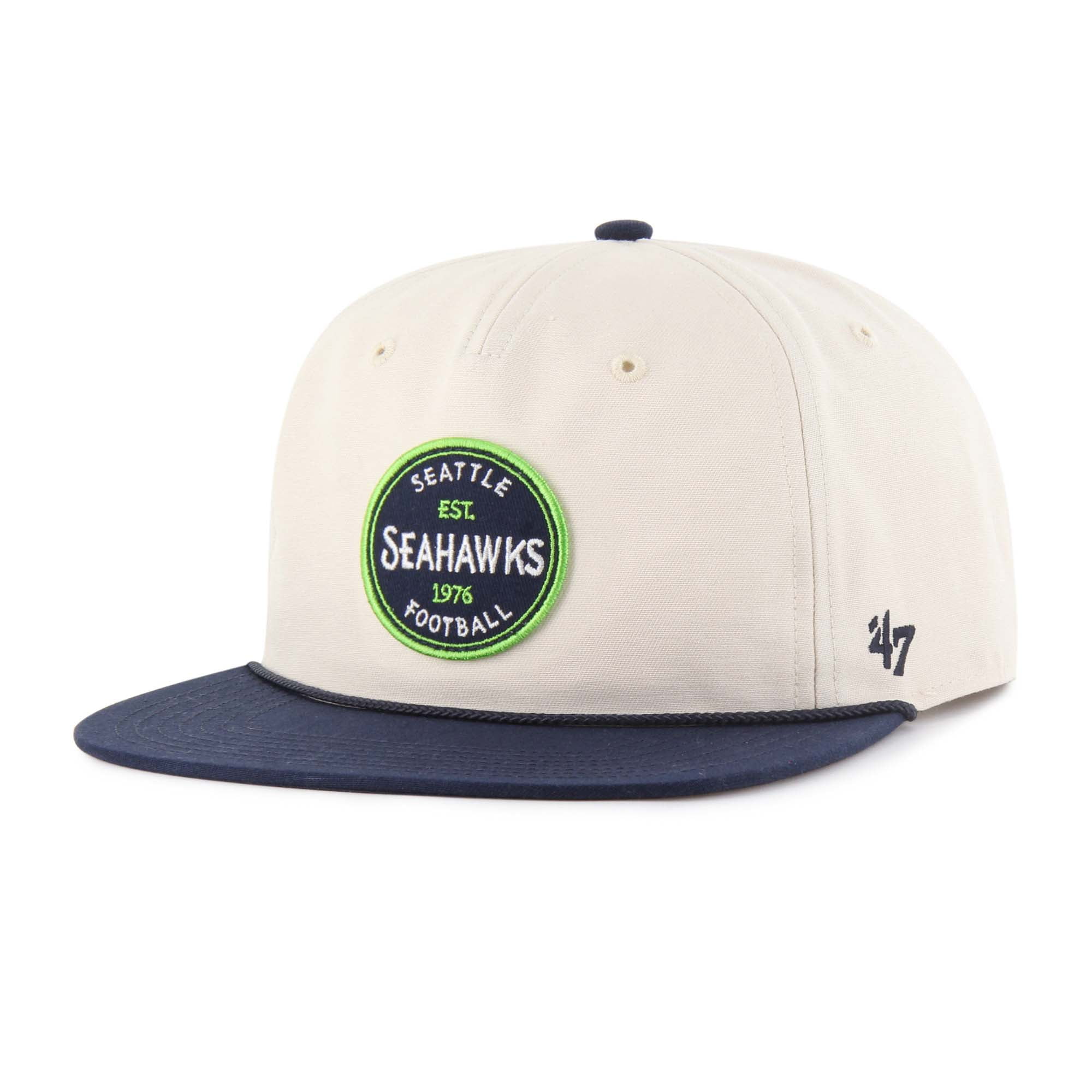 Men's '47 College Navy Seattle Seahawks Bering Cuffed Knit Hat