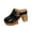 Black, variant on Spring Summer Sandals for Women Chunky Heel Closed Toe Slip-on High Heels Women Casual Leisure Daily Summer Beach Shoes Outerwear Sandals