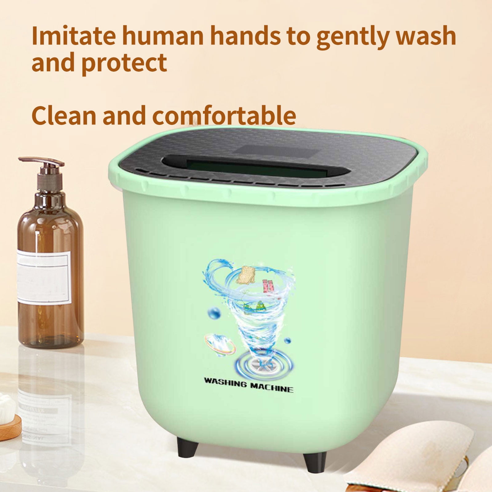 WNEXOPE Portable Mini Washer for Clothes and Underwear - Ideal for Camping, RV, Travel, and Small Spaces
