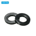 thumbnail image 3 of Uxcell M6 Nylon Flat Washer, 150 Pack 6mm ID 12mm OD 1.5mm Thick Sealing Spacer Gasket Ring, Black, 3 of 6
