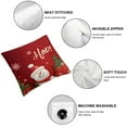 thumbnail image 4 of Red Christmas Throw Pillow Covers Decorative Pillows for Couch Sofa Bed Home Holiday Decor, 4 of 5