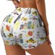 thumbnail image 1 of Balery New York Pantalones cortos de entrenamiento estampados para mujer, sin costuras, ajustados, para gimnasio, yoga, correr, deportes, ejercicio activo, fitness.-X-Large, 1 of 8