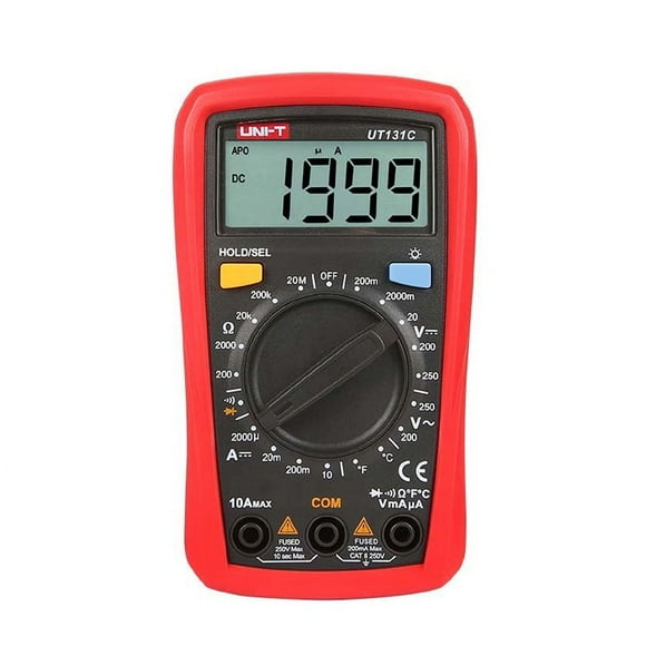 UT131C - MULTIMETER DIGITAL 10A HANDHELD TEMP HOLD BACK