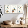 thumbnail image 3 of Elephant Stock Scandinavian Musical Animals Wall Art - Horizontal Multi Panel Canvas - Kids Room Wall Decor - Kids And Nursery Multi Panel - Beige And Orange Decor - 26" x 12", 3 of 8