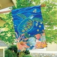 thumbnail image 4 of Briarwood Lane Swimming Sea Turtle Summer House Flag, 4 of 4