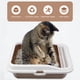 thumbnail image 4 of Caja de arena de gato de mascotas Anti-Splash Desodorante Cat Bandeja de inodoro con arena Scoop, 4 of 6
