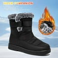 thumbnail image 3 of LAVA Women's Water-Repellent Winter Boots - Plush Lined, Non-Slip Snow Boots(Navy, 8), 3 of 7