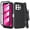 Black, variant on Thousandgear Compatible for T-Mobile REVVL 7 Pro 5G / T Phone 2 Pro 5G Case with Belt Clip Holster, Built-in Screen Protector, Rugged Shockproof Cover, Black Pro