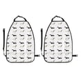 thumbnail image 2 of Kdxio Dachshund Dog Print 2 Pack Car Kick Mat Seat Cover Back Protector Mat with Pockets for Organizer Backseat Protector and Storage Anti Kick Pad for Vehicles, 2 of 9