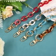 thumbnail image 6 of 2Pack 24 Inch Acrylic Purse Chain Handle Purse with Buckles (White + Gold), 6 of 6