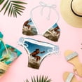 thumbnail image 6 of Surfing in Summer Women's Bikini Set with Detachable Sponge, Adjustable Strap | 2-Pack, Beachwear, Poolside, Swimsuit., 6 of 6