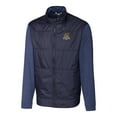 thumbnail image 2 of Men's Cutter & Buck Navy Toledo Mud Hens Stealth Hybrid Quilted Full-Zip Windbreaker Jacket, 2 of 3