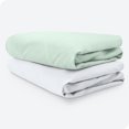 thumbnail image 7 of Bare Home 2 Pack Fitted Sheets - Premium 1800 Collection - Ultra Soft - Crib, Spring Mint/White, 7 of 7