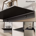 thumbnail image 6 of ABCISI Metal Wall Shelf, Black Floating Shelf, 20" Display Shelves for Wall Storage, Long Bathroom Shelf Wall Mounted, 6 of 14