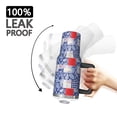 thumbnail image 3 of 40oz Pioneer Flower Floral Print Pattern Insulated Tumbler with Handle, BPA-Free Leak Proof Lid and Straws, Double Wall Vacuum, Hot 12h/Cold 34h, 3 of 6