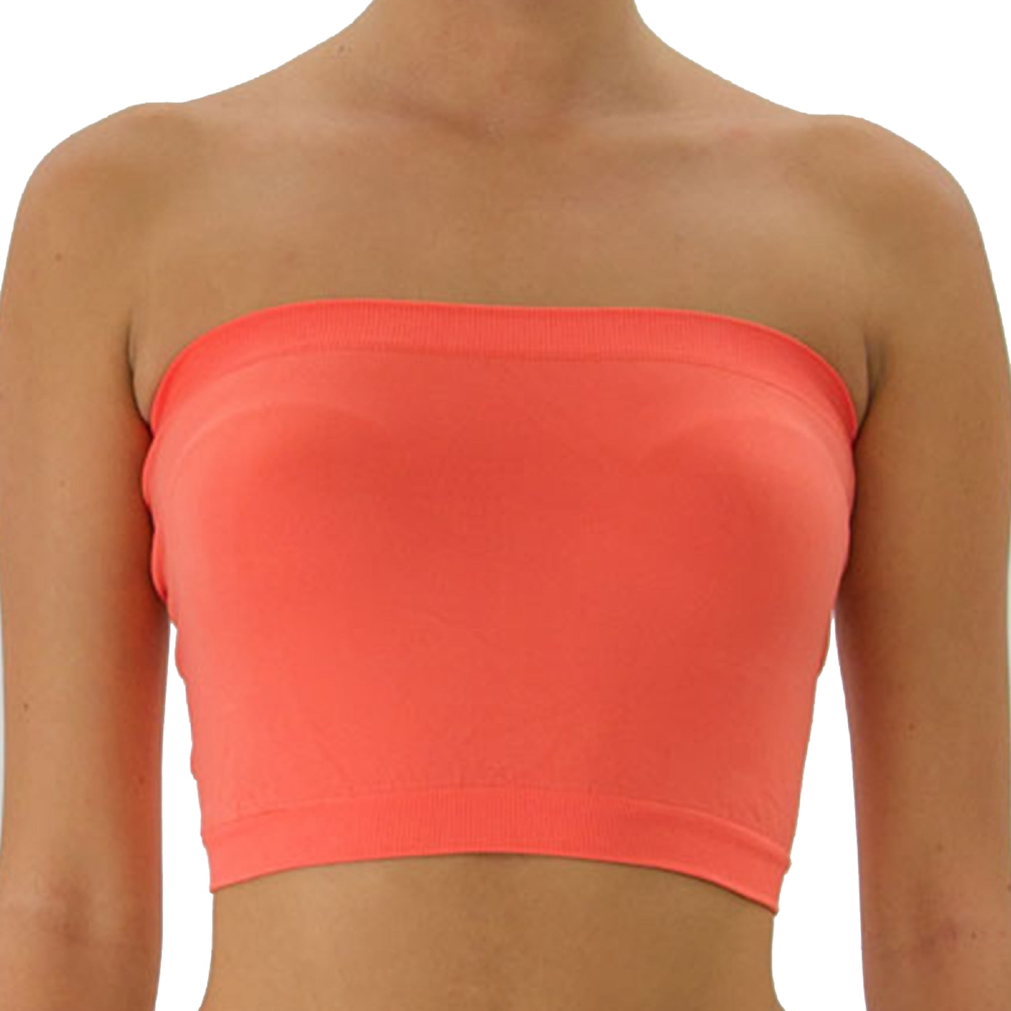TD Collections Women's Basic Stretch Layer Seamless Tube Bra Bandeau Top - Walmart.com