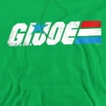 thumbnail image 2 of G.I. Joe Distressed Logo Unisex Adult Pull-Over Hoodie, Kelly Green, 3X-Large, 2 of 5